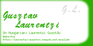 gusztav laurentzi business card